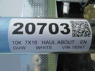 2027 Haul-About 7x16  Enclosed Cargo PAN716TA3