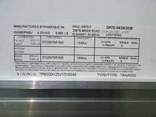 2027 Haul-About 7x18  Enclosed Cargo LPD718TA3