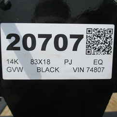 2027 PJ Trailer 83x18 CC Equipment CCJ1872BSBK