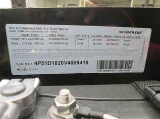 2027 PJ Trailer 83x14 D7 Dump D7J1472BSSK-SW04
