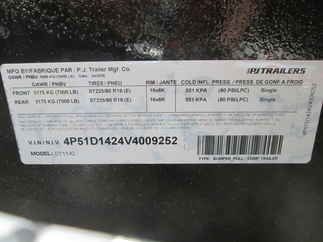 2027 PJ Trailer 83x14 DT Dump DT1J1472BSSK
