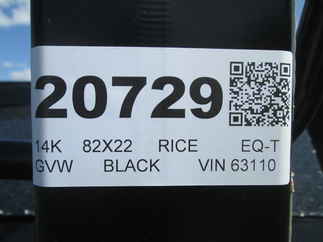2026 Rice 82x22  Equipment Tilt PTH22