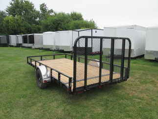 2027 PJ Trailer 83x14 U8 Single Axle Utility U821431DSBK
