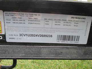 2027 PJ Trailer 83x16 UL Utility UL21632BSFK-ATVR-SP02