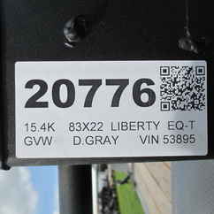 2026 Liberty 83x22  Equipment Tilt LT14K83X22SPB8WF