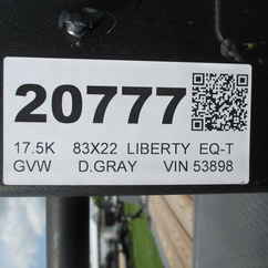 2026 Liberty 83x22  Equipment Tilt LT16K83X22SPB8WF