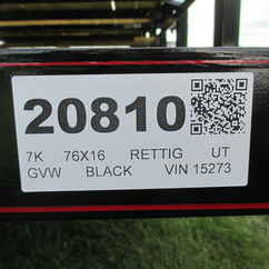 2026 Rettig 76x16 Retco Utility