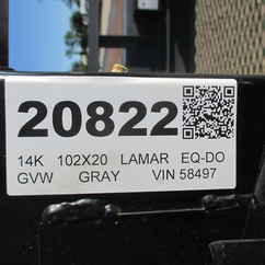 2027 Lamar 102x20  Equipment Deckover F8022027