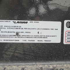 2027 Lamar 102x24  Equipment Deckover F8022427