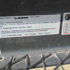 2027 Lamar 102x24  Equipment Deckover F8022427