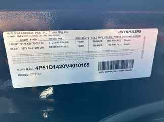2027 PJ Trailer 83x14 DT Dump DT1J1492BSSK-VYGR