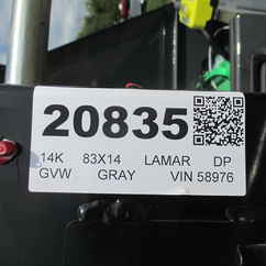 2027 Lamar 83x14  Dump DL831427
