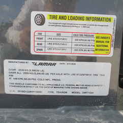 2027 Lamar 77x12  Dump DM771225