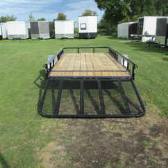 2027 PJ Trailer 83x14 U8 Single Axle Utility U821431DSBK-ATVR