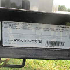 2027 PJ Trailer 83x14 U8 Single Axle Utility U821431DSBK-ATVR