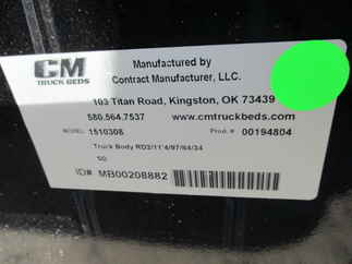 AS IS CM 11.3 x 97 RD Truck Bed