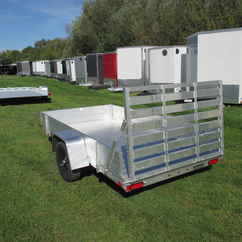 2027 Aluma 63x10  Aluminum Single Axle Utility 6310ESA-S-TG