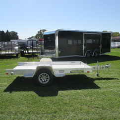 2027 Aluma 68x10  Aluminum Single Axle Utility 6810H-TILT-S