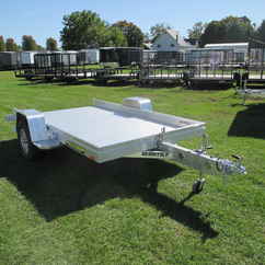 2027 Aluma 68x10  Aluminum Single Axle Utility 6810H-TILT-S