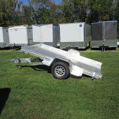 2027 Aluma 68x10  Aluminum Single Axle Utility 6810H-TILT-S