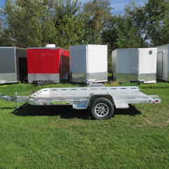 2027 Aluma 77.5x12  Aluminum Single Axle Utility 7712H-TILT-S
