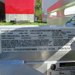 2027 Aluma 77.5x12  Aluminum Single Axle Utility 7712H-TILT-S