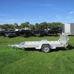 2027 Aluma 77x12  Aluminum Single Axle Utility 7712H-S-BT