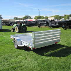 2027 Aluma 77x12  Aluminum Single Axle Utility 7712H-S-BT