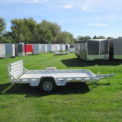 2027 Aluma 77x12  Aluminum Single Axle Utility 7712H-S-BT