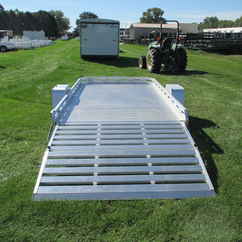 2027 Aluma 77x12  Aluminum Single Axle Utility 7712H-S-BT