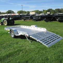 2027 Aluma 77x12  Aluminum Single Axle Utility 7712H-S-BT