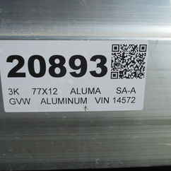 2027 Aluma 77x12  Aluminum Single Axle Utility 7712H-S-BT
