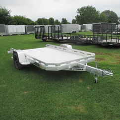 2027 Aluma 77.5x12  Aluminum Single Axle Utility EX7712HSLR-S-R