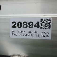2027 Aluma 77.5x12  Aluminum Single Axle Utility EX7712HSLR-S-R