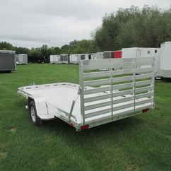 2027 Aluma 77.5x14  Aluminum Single Axle Utility 7814S-TG-TR