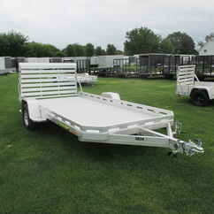 2027 Aluma 77.5x14  Aluminum Single Axle Utility 7814S-TG-TR