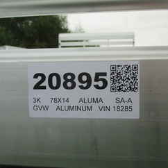 2027 Aluma 77.5x14  Aluminum Single Axle Utility 7814S-TG-TR