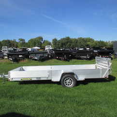 2027 Aluma 81x15  Aluminum Single Axle Utility 8115H-S-EL-R-BT-SR