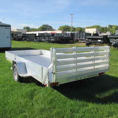 2027 Aluma 81x15  Aluminum Single Axle Utility 8115H-S-EL-R-BT-SR