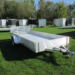 2027 Aluma 81x15  Aluminum Single Axle Utility 8115H-S-EL-R-BT-SR