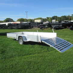 2027 Aluma 81x15  Aluminum Single Axle Utility 8115H-S-EL-R-BT-SR