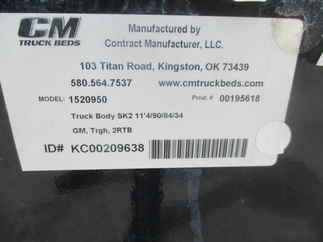 AS IS CM 11.3 x 90 SK Flatbed Truck Bed