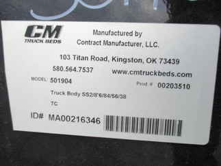 NEW CM 8.5 x 84 SS Flatbed Truck Bed