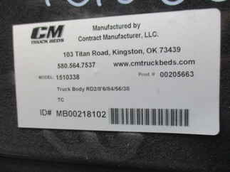 NEW CM 8.5 x 84 RD Truck Bed
