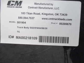 NEW CM 8.5 x 84 SS Flatbed Truck Bed