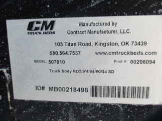 NEW CM 9.3 x 84 RD Flatbed Truck Bed