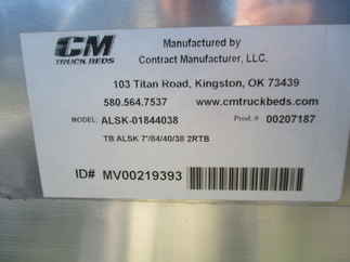 NEW CM 7 x 84 ALSK Truck Bed