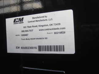 NOS CM 9.3 x 94 SS Flatbed Truck Bed