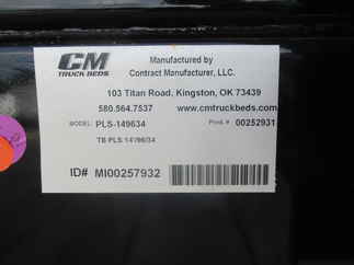 New CM 14 x 96 PLS Flatbed Truck Bed