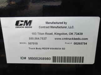 NOS CM 9.3 x 84 RD Flatbed Truck Bed